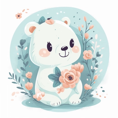 Clipart Delightful cartoon cute [bear]