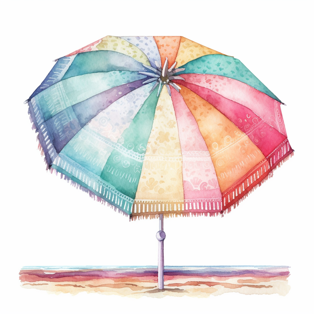 beach umbrella cliparts