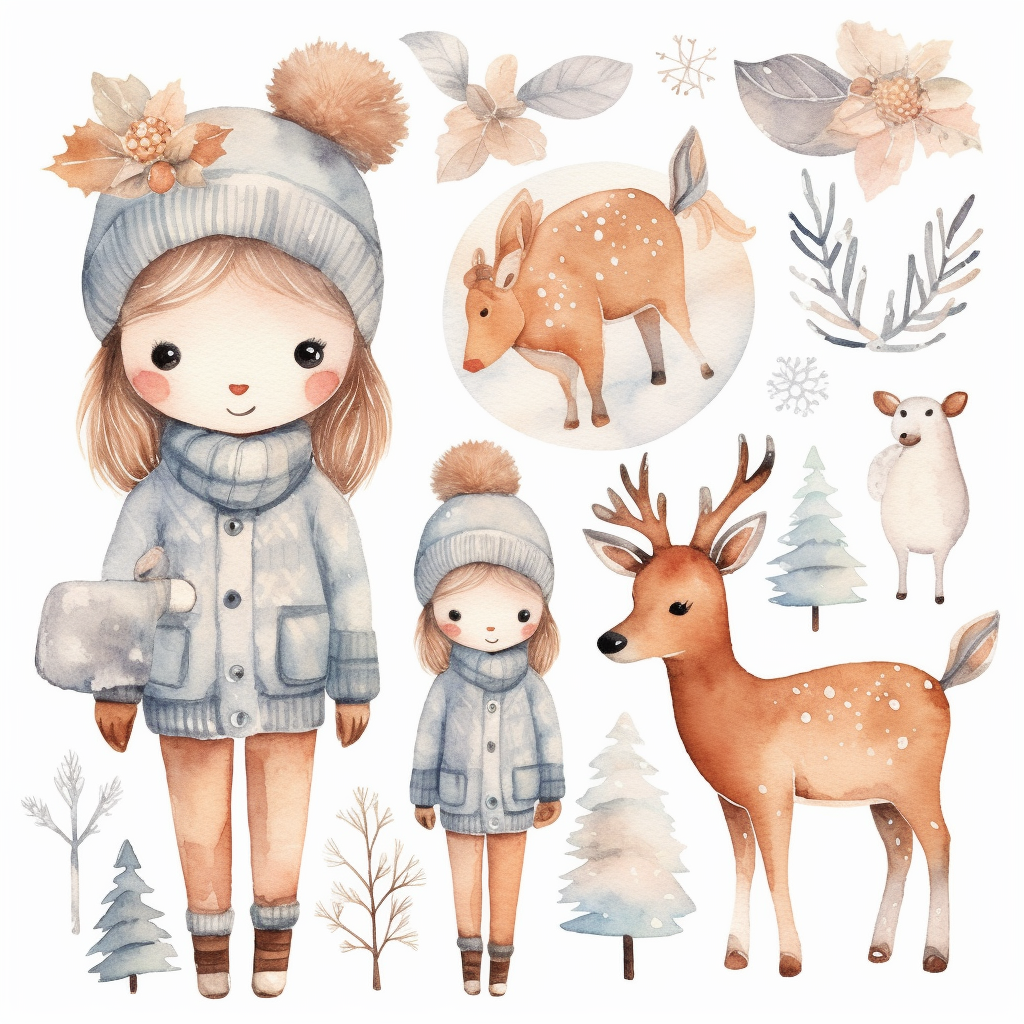 colorful snowflake cliparts