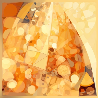 cheese slice clipart, cheese slice png, in the style of johannes jan schoonhoven, cream and ivory tints , triangled, decorative paintings, use of light and shadow, rtx on, geometry-inspired , 115:113, in the style of playful geometrics, yanjun cheng, ful witchy academia, meticulous design, 3d concept art , in the style of geometric shapes and patterns, hyper-realistic food illustrations, bold, manga-inspired characters