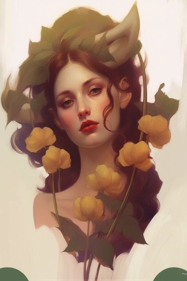 dragon , Taurus zodiac sign as fantasy girl with nose ring and earnings, and brown hair, Watercolor Zodiac Sign Clipart Astrology medea, Goddess of taurus, jasons golden fleece, ram horns, dragon, Medea, roses,