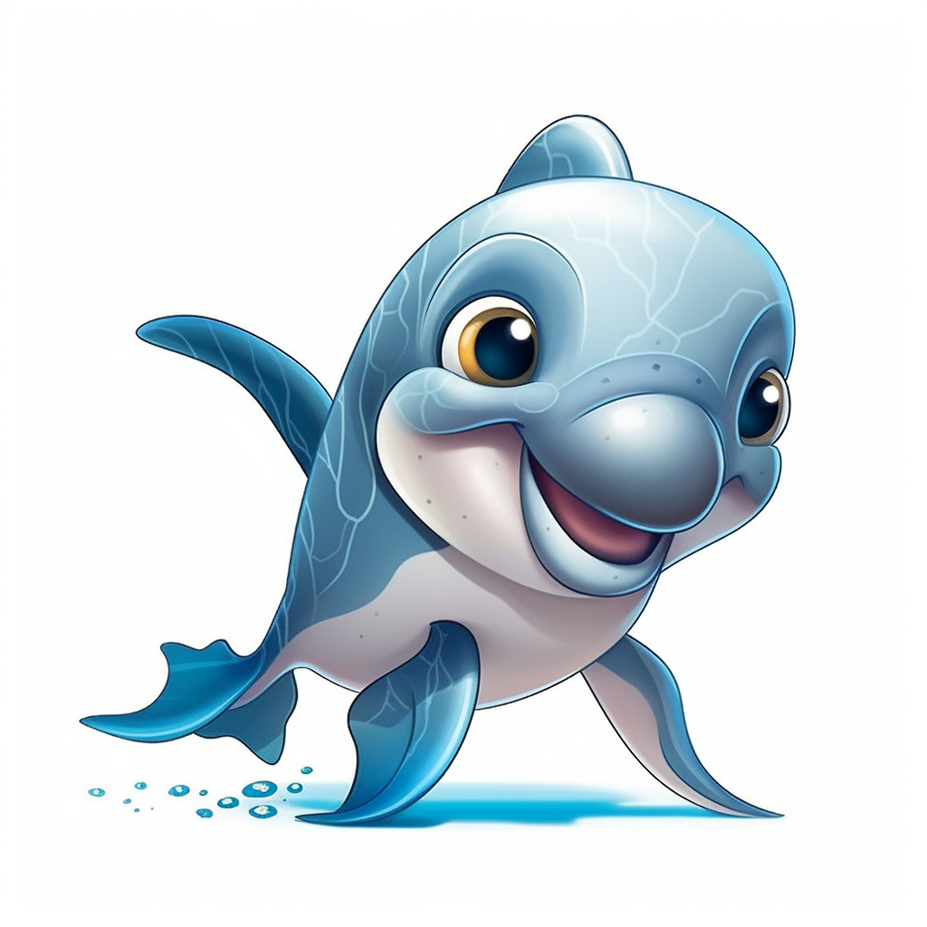cute dolphin cliparts