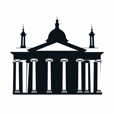 Create a simple clipart-style silhouette of the Unites States Congress that can be used in a variety of designs. The silhouette should be easily recognizable, with the distinct shape of the building clearly visible. The final result should be black and white and have a simple and clean look. Consider adding small details such as the columns or the flagpole to add interest to the silhouette. The image should be scalable and suitable for use in a variety of applications such as posters, flyers, or