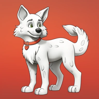 fox, clipart, coloring book page, full body shot, minimal lines