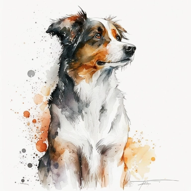 watercolor and pencil dog very handsome, very clean Line edges of the dog ,dog, full body sitting down next to a cat and smiling, and having fun on clean clear white background Clipart clean lines Sublimation, a full body of a beautiful dog, having fun, enjoying his time with the ultimate details clean lines a __ 1000 __ 8 : 10 __ v5