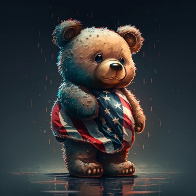 4-th of july, Teddy Bear Clipart