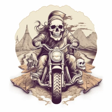 Adventure Exploration Freedom Open road Thrills Discoveries Camaraderie Scenic routes Motorcycle culture Self-discovery skull clipart