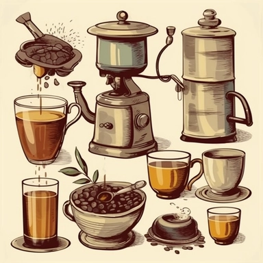 espresso coffee clipart vintage