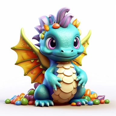 clipart featuring lovable hand-drawn illustration of a chubby baby dragon with endearing features and vibrant scales with a white background in a magical and enchanting style, lovely, whimsical, 3D vector art, cute and quirky, fantasy art, Adobe Illustrator, hand-drawn, digital painting, character-focused, 4K resolution, photorealistic rendering, character-focused and chess pieces, using Cinema 4D, aquarelle painting, romantic light, ultra-details, photorealistic, realistic ,gel lighting, Cinema