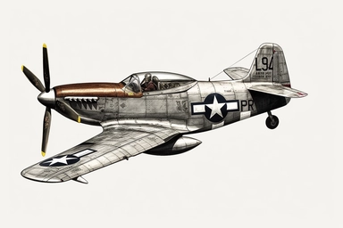 North american P-51 apache, WWII Army fighter plane, flying, Clipart, PNG Clipart, Illustration clipart, 4K, extremely detailed