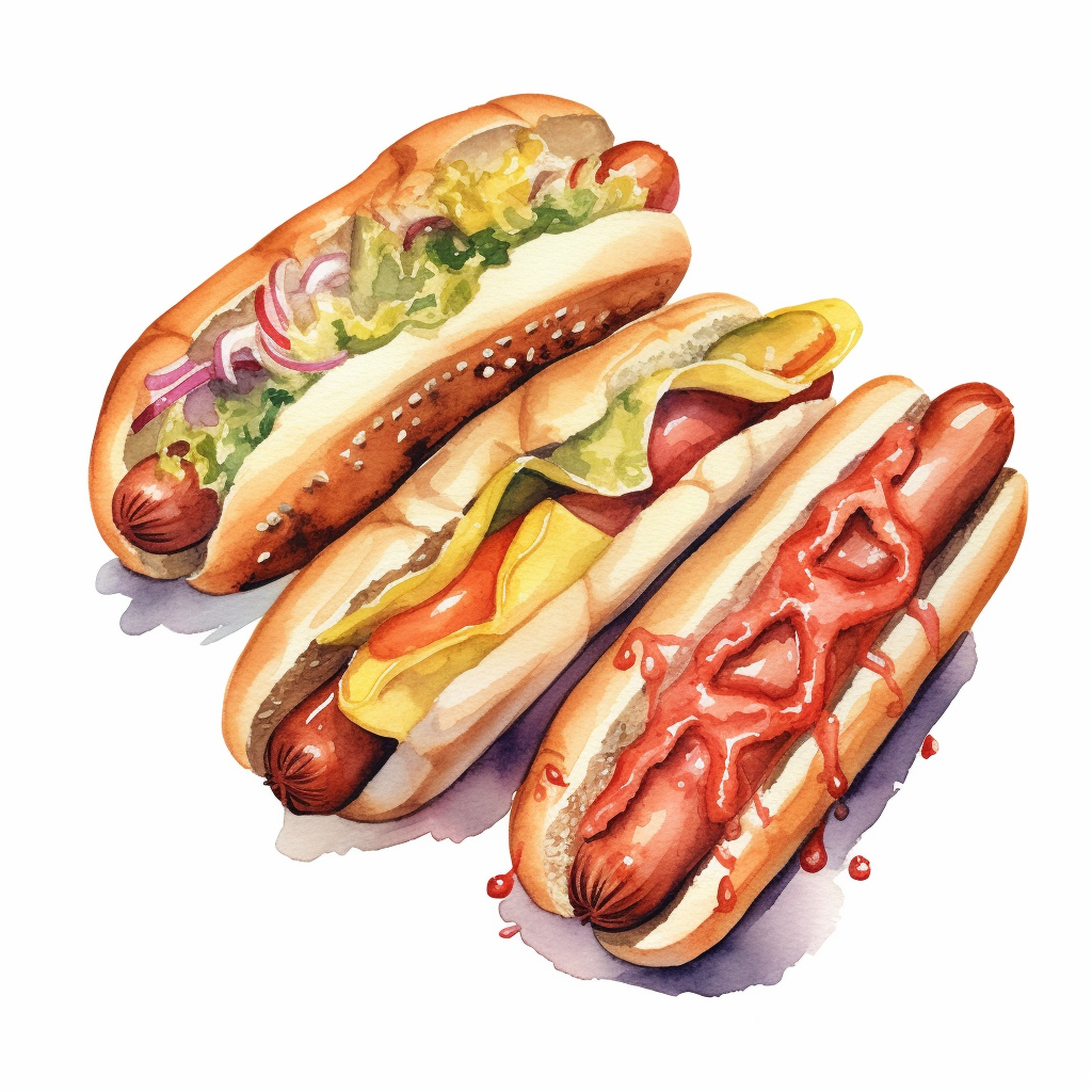 hotdog clipart