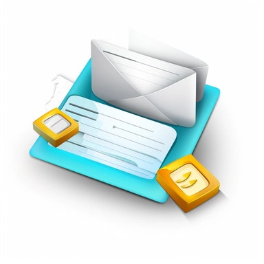 icon for contact form clipart, hyperdetailed, editorial illustration, 3D ,16k