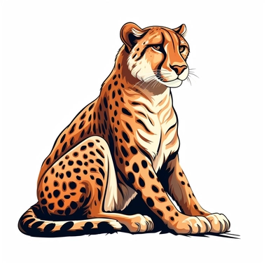 Cheetah, clipart