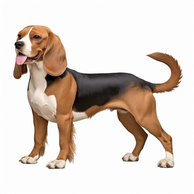 real dog, brown white background, sticker, clipart, high resolution