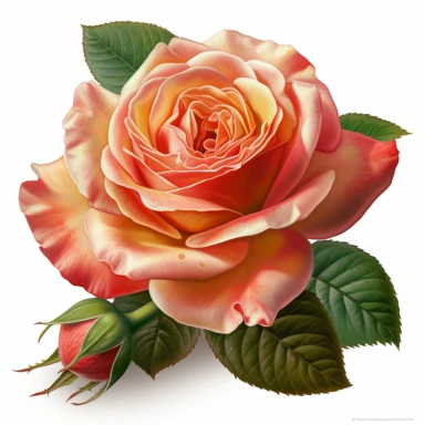 Clipart of Roses - With numerous colors and varieties, roses are often considered the epitome of beauty and love. Hidefinition, High resolution, hiperrealistic.