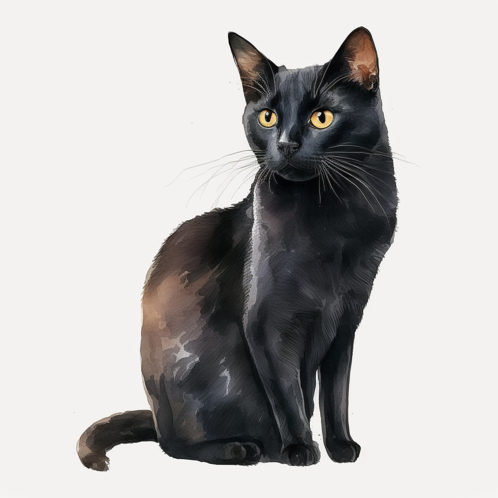 black cat clipart