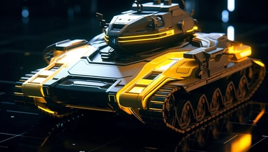 cyberpunk 2077 hover tank with turrets clipart. Cinematic, Ultra-Wide Angle, Depth of Field, hyper-detailed, Unreal Engine, Cinematic, Photoshoot, Shot on 25mm lens, Depth of Field, DOF, Tilt Blur. Shutter Speed 1/1000, F/22, White Balance, 32k, Super-Resolution, Megapixel, Pro Photo RGB, VR, Lonely, Good, Massive, Half rear Lighting, Backlight Natural Lighting, Incandescent, Optical Fiber, Moody Lighting, Cinematic Lighting, Studio Lighting, Soft Lighting, Volumetric, Beautiful Lighting, Accent