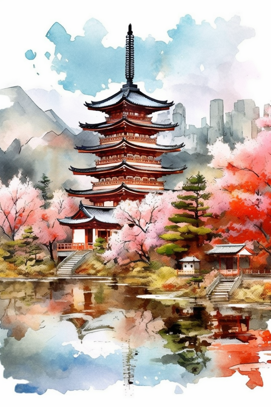 landscape drawing cliparts