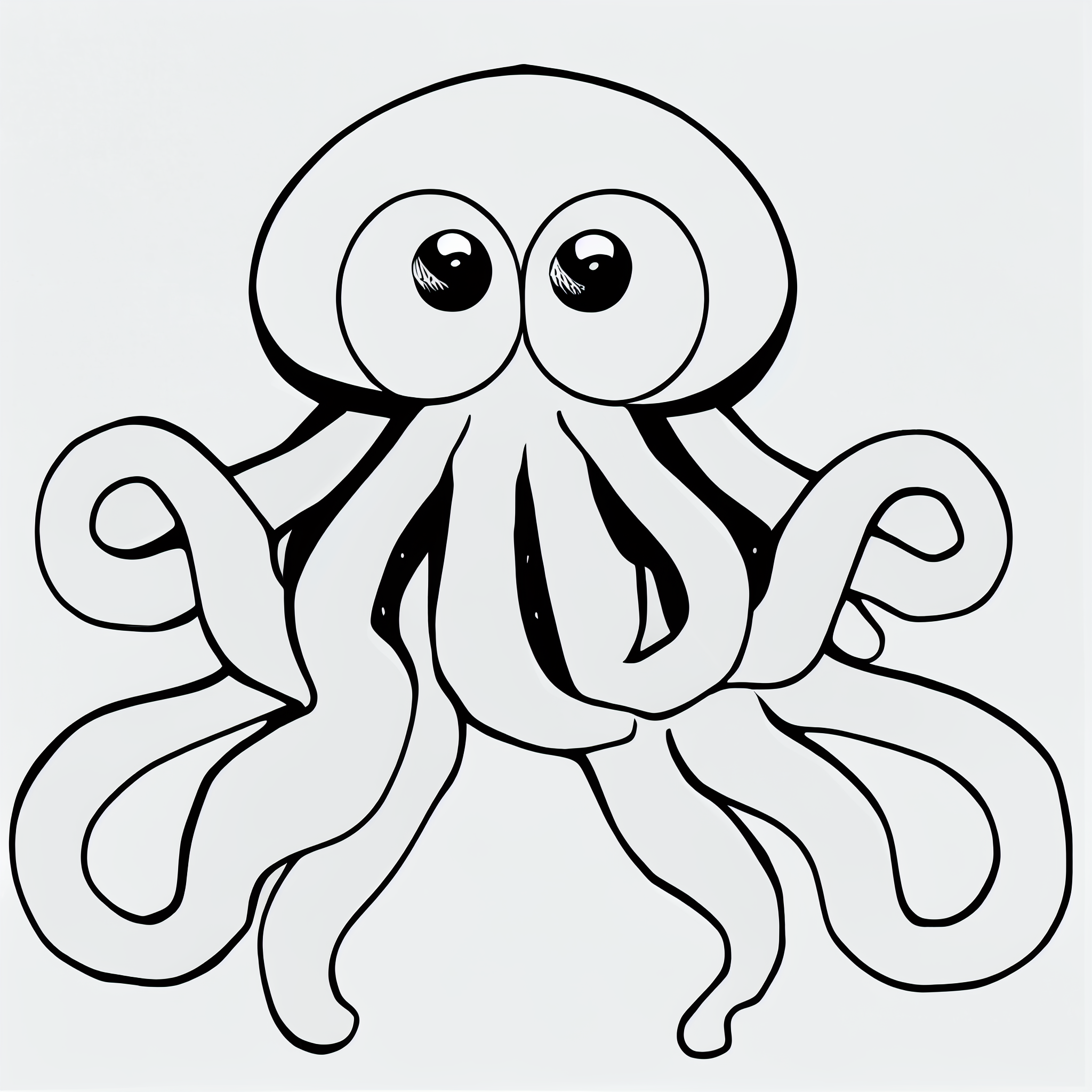 octopus drawing cliparts
