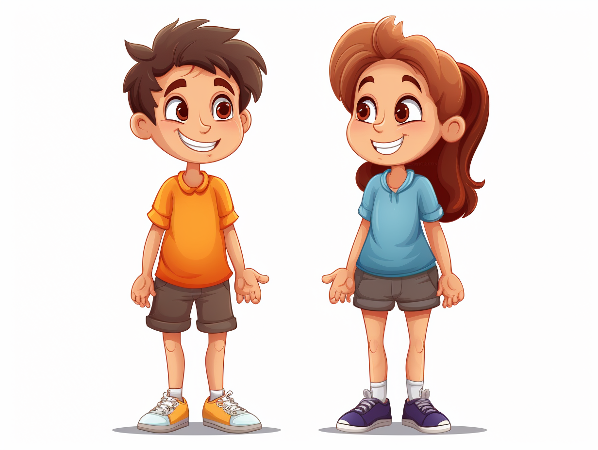 boy girl clipart