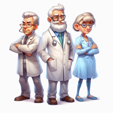 Illutration, white background, PNG clipart doctors' day