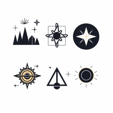 4 svg clipart symbol icons modern minimal geometric metaphysical boho edgy cosmos delicate minimalism existential aesthetic