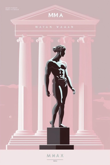<https://s.mj.run/VafKh_OyowI> Mary Blair style, minimalistic nordic style single clipart, single black greek statue, minimalistic pastel pink color palette,