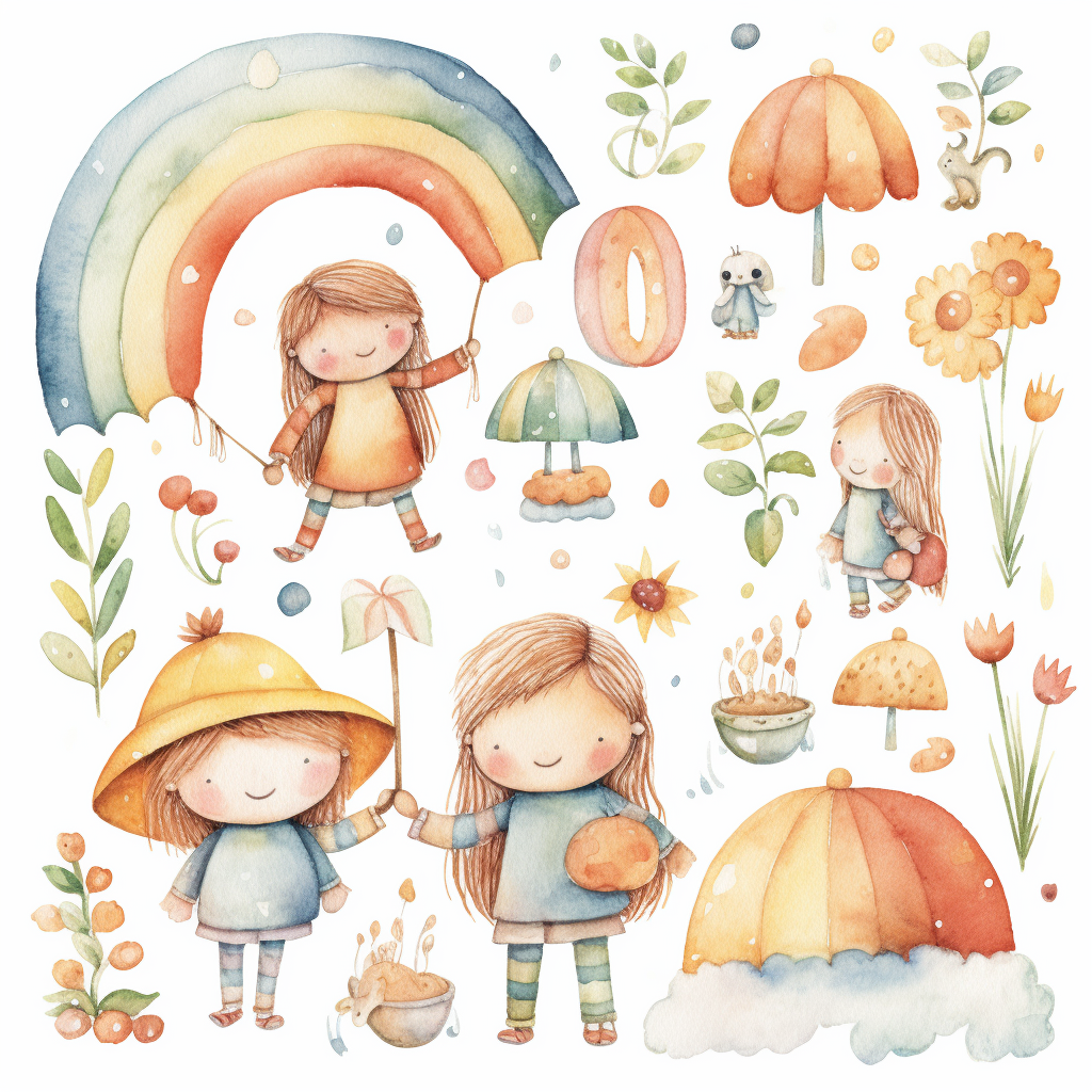 color rainbow cliparts