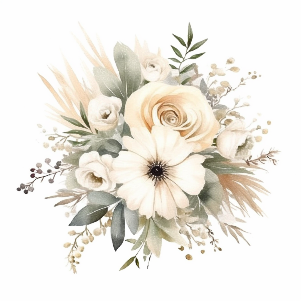 bridal bouquet cliparts