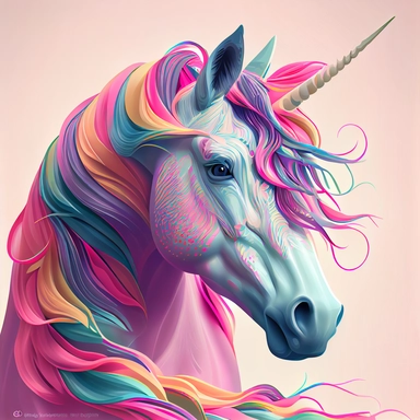 energizing colorful unicorn clipart art and craft design clip art, simple, cute, happy, art, crafty, pattern, psychedelic , groovy , hi-res contrast