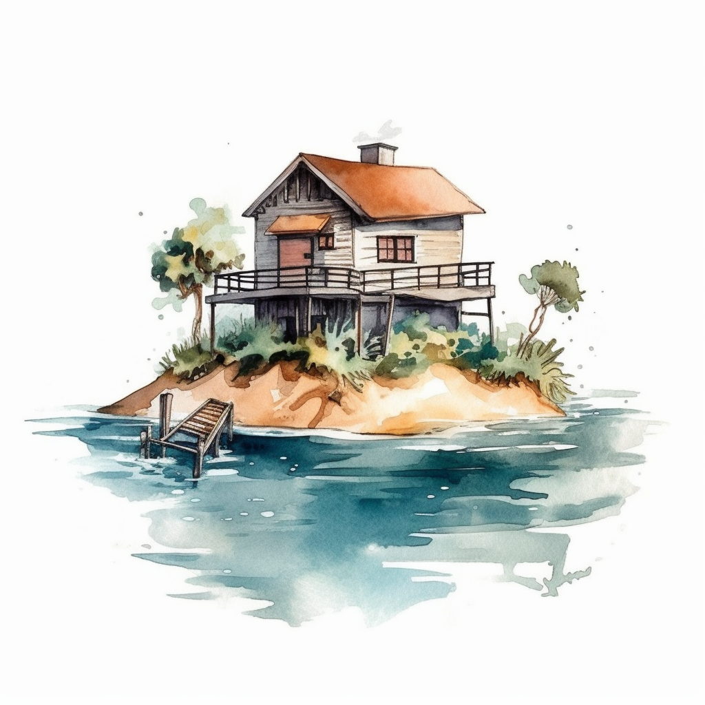 ocean house cliparts
