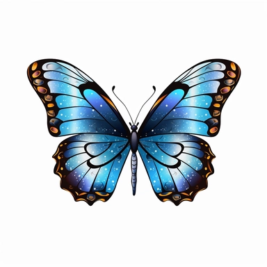 elegant butterfly clipart no background