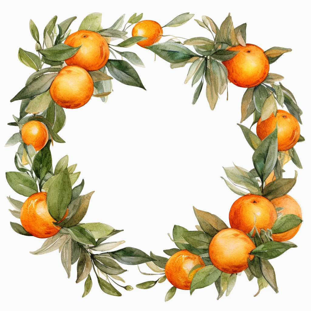 orange frame cliparts