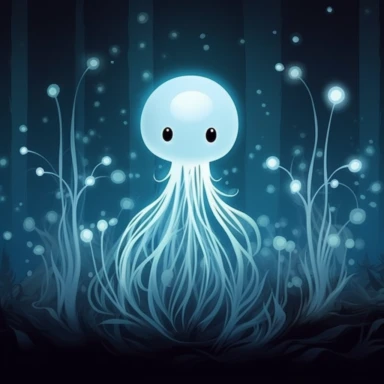 Create a charming cartoon-style clipart of a delicate, soft-glowing will-o'-the-wisp, with a plain, highly-contrasted backdrop for a bold and eye-catching effect. Use whimsical, flowing lines and subtle shading to capture the ethereal beauty of this mysterious phenomenon. Let the warm, gentle glow of the will-o'-the-wisp radiate from the image, evoking a sense of magic and wonder. This clipart will be perfect for use in children's stories, nature-themed designs, or any project that calls for a t