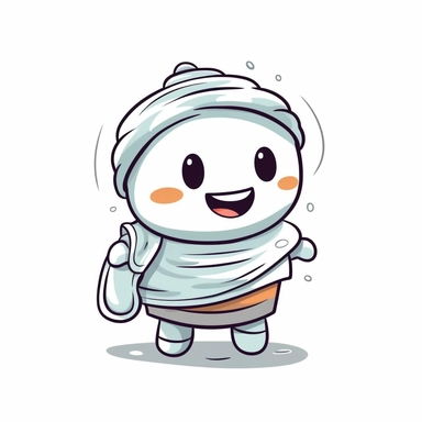 happy cute Laundry Worker face, cartoon, clipart, mascot, isolated on white background