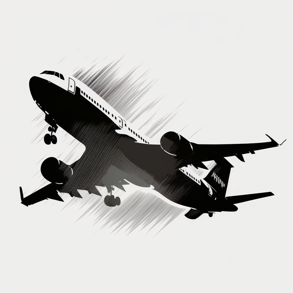 black airplane cliparts