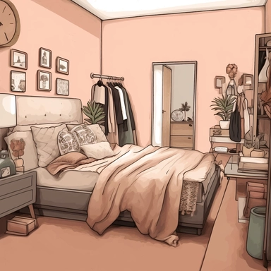 Background scene, Bedroom clipart, Bedroom scene, Bedroom background, Homedecor clipart, Fashion clipart, Fashion Illustration