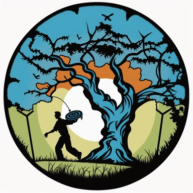 disc golf clipart