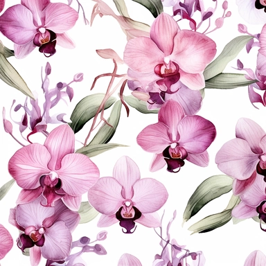 Contemporary collage style floral patterns orchids watercolor elegant flowers wedding invitations high quality and elegant clipart of flowers Gucci art pink andlavender shades background 4