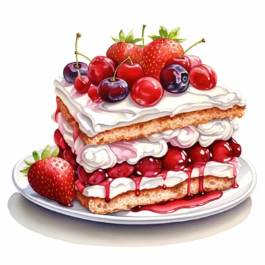 Hand drawn, watercolor, hyper realistic, white background, white margins, 16k, ultra detailed clipart, cut out image, hand-drawn, ultra HD, sharp and clean art, Retirement cake.