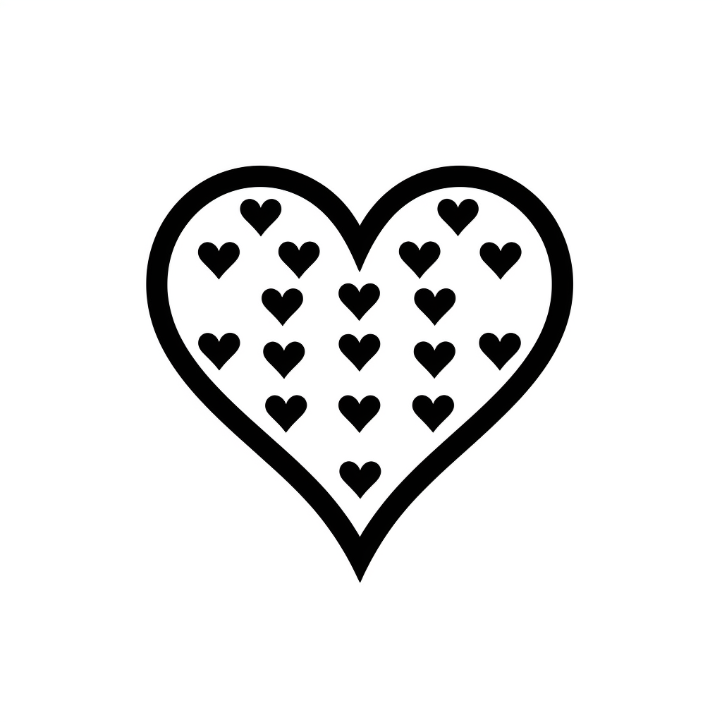 heart silhouette cliparts