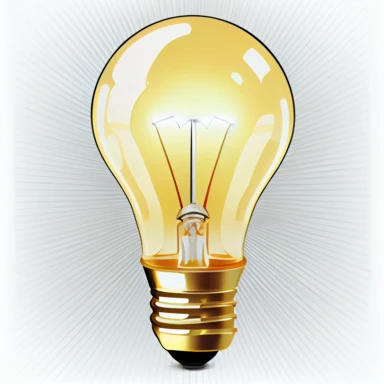 lightbulb clipart modern
