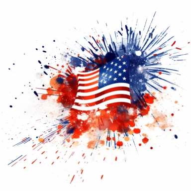 independences day clipart white background