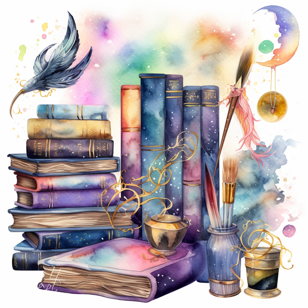 colorful scroll cliparts