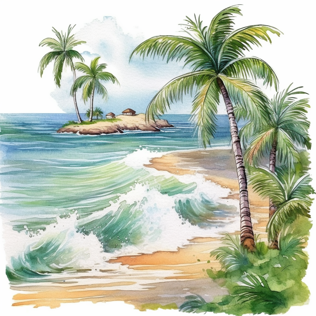 landscape drawing cliparts