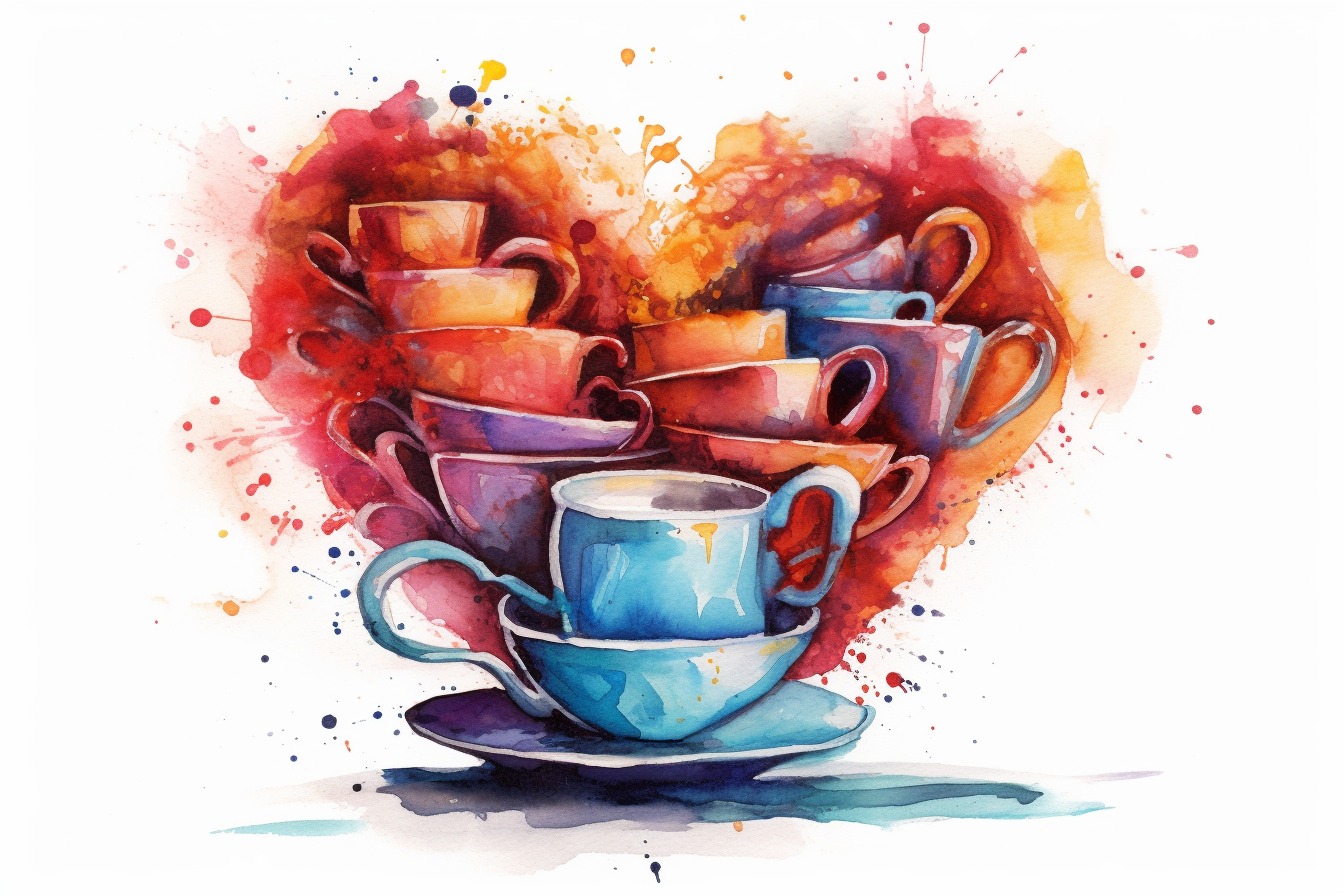 coffee heart cliparts