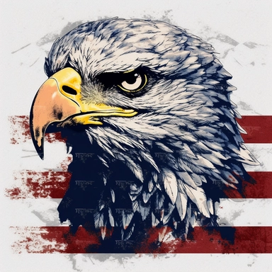 hawk head over american flag for personal use svg clipart free, in the style of aaron siskind, david yarrow, graphic black and white, multiple patterns, cut/ripped, roger deakins, stencil-based