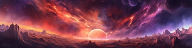 cameron devient a comet in this brightly colored clip, in the style of dark white and light magenta, dark sky-blue and light amber, spatial concept art, translucent planes, colorful explosions, glowwave, #screenshotsaturday