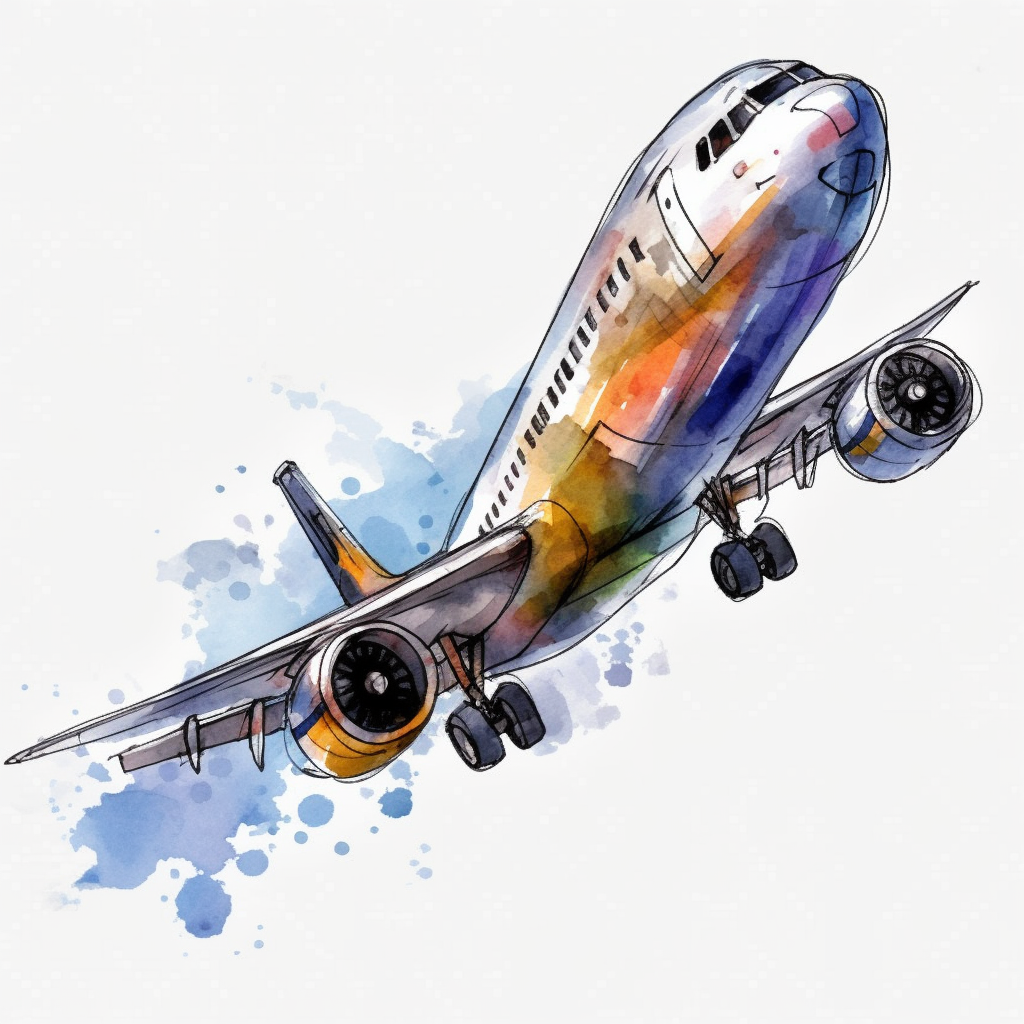black airplane cliparts