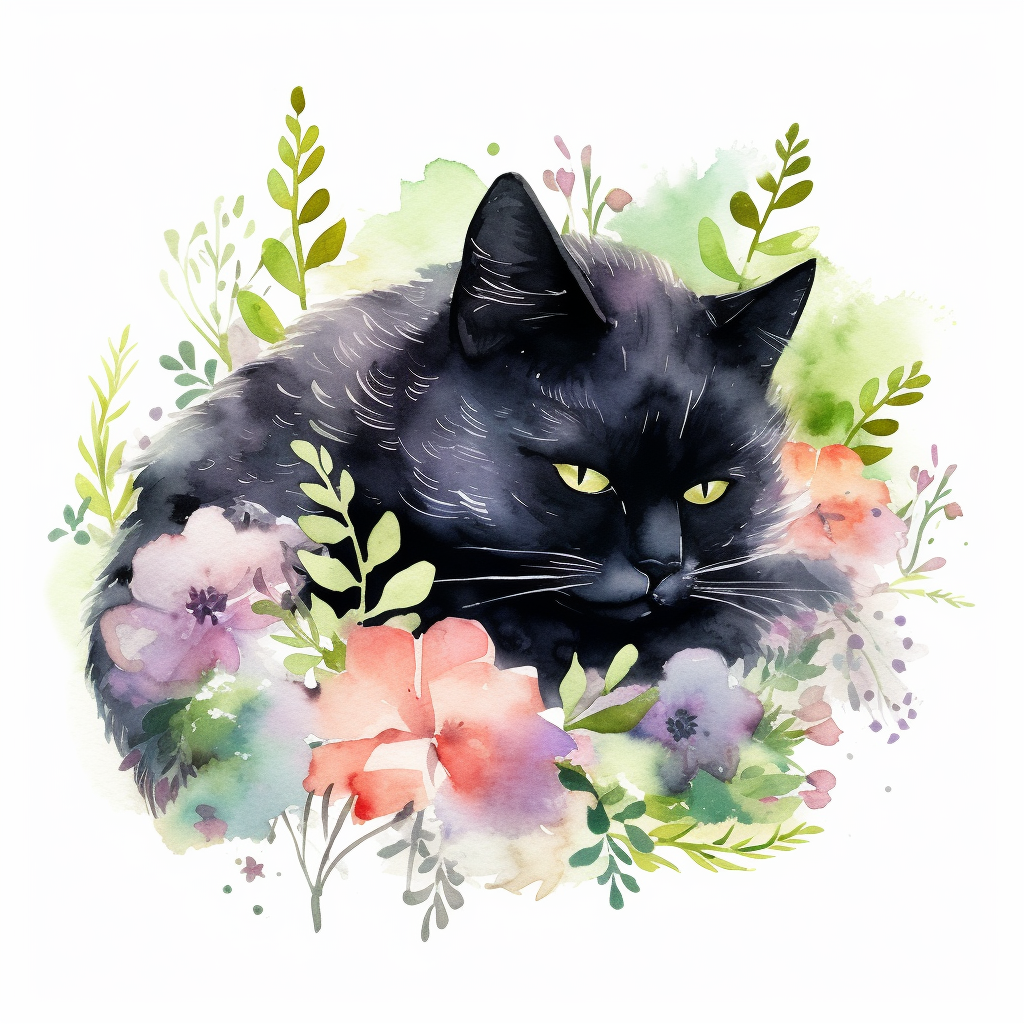 lazy cat cliparts